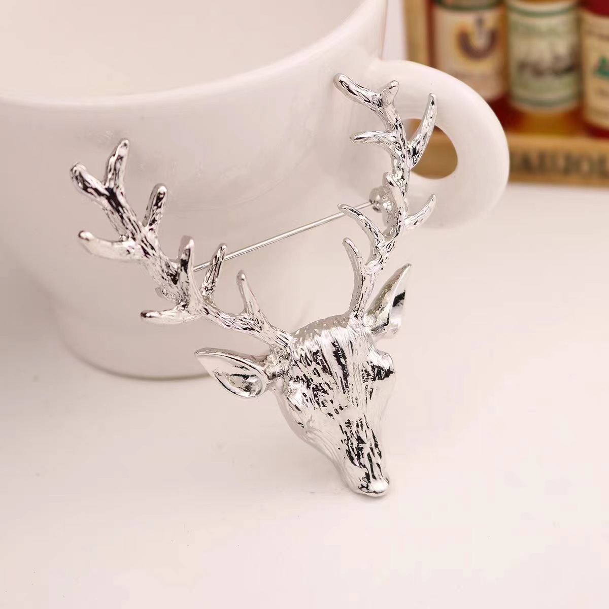 High-End Animal Brooch, High-End Antler Pin Ins Accessories, Cross-Border Clothing Accessories, Pressed Placket for Women and Men
