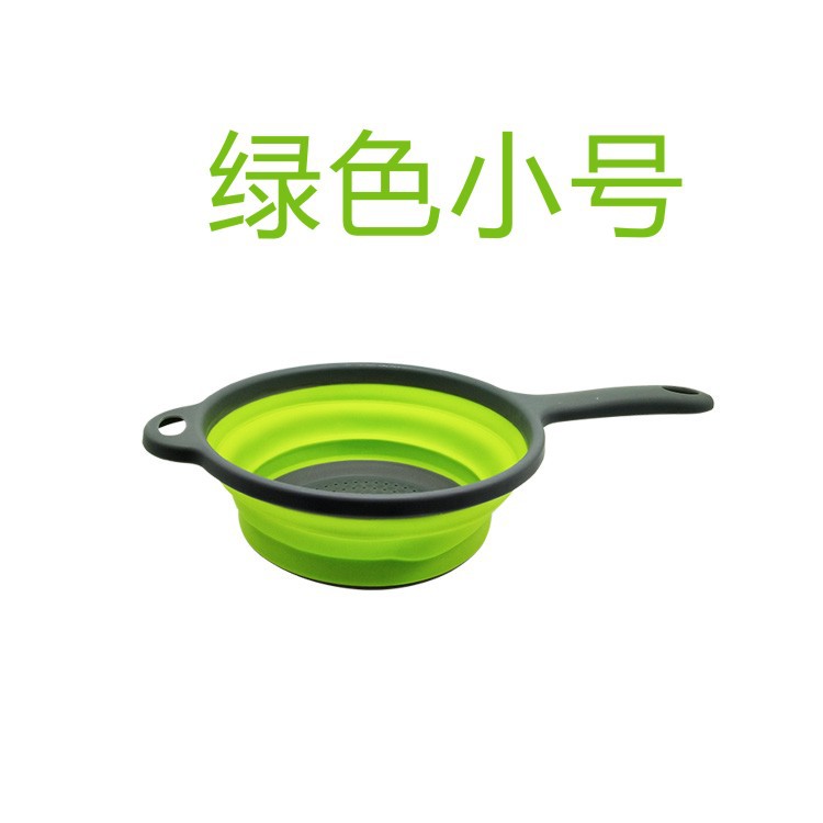 녹색 작은 둥근 손잡이 배수 바구니