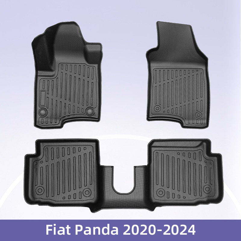 Europa para Fiat Panda híbrido 2020 - 2024 3D todo el tiempo material TPE almohadilla de pie de automóvil