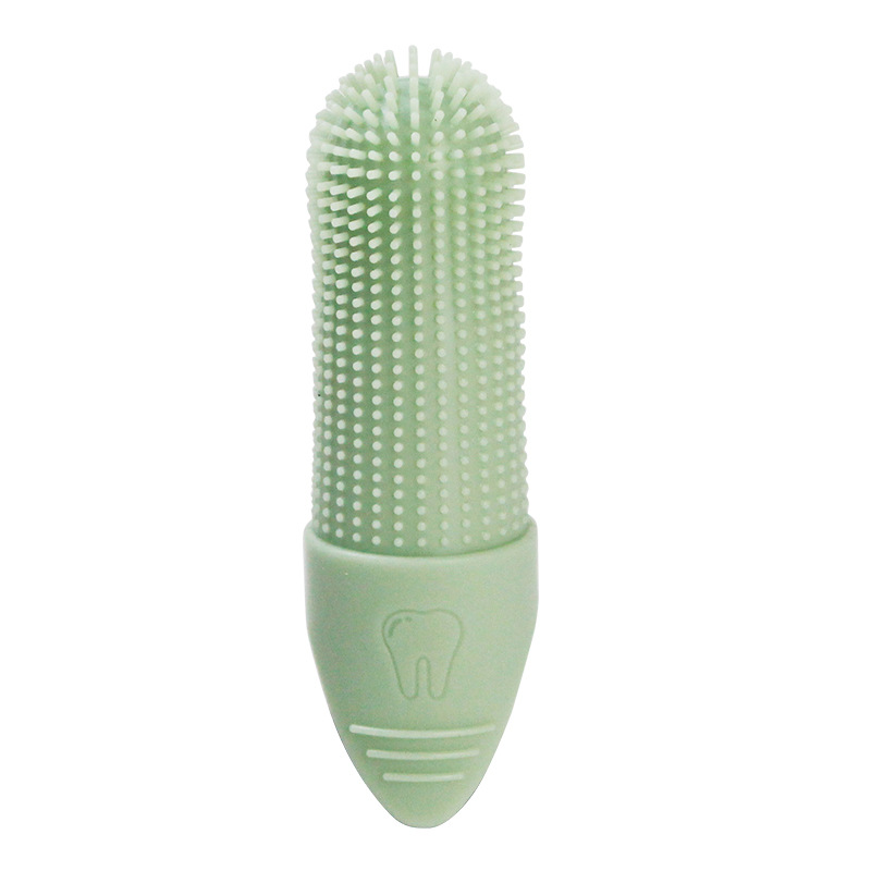 Cepillo de dientes para mascotas de Amazon, limpieza bucal para gatos, cuidado anti-sarro, dedales de silicona, cepillo de dientes para perros