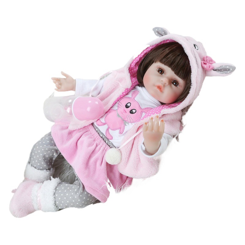 NPKCOLLECTION simulación bebé cuerpo de tela silicona realista muñeca niños lindo juguetes acompañamiento