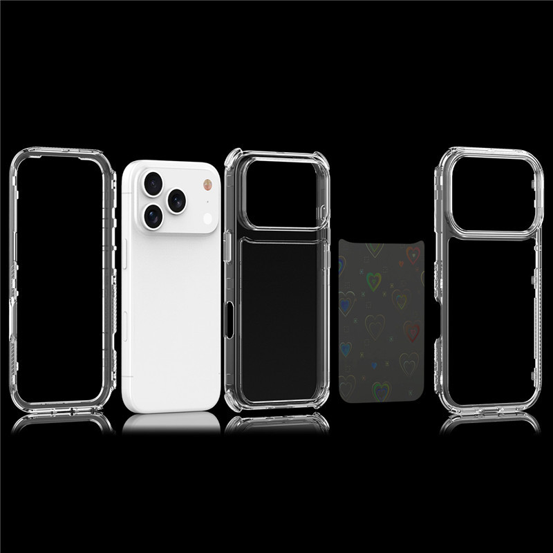 新款使用iPhone17 Pro Max透明手机壳XS Max炫影亚克力四角防摔壳