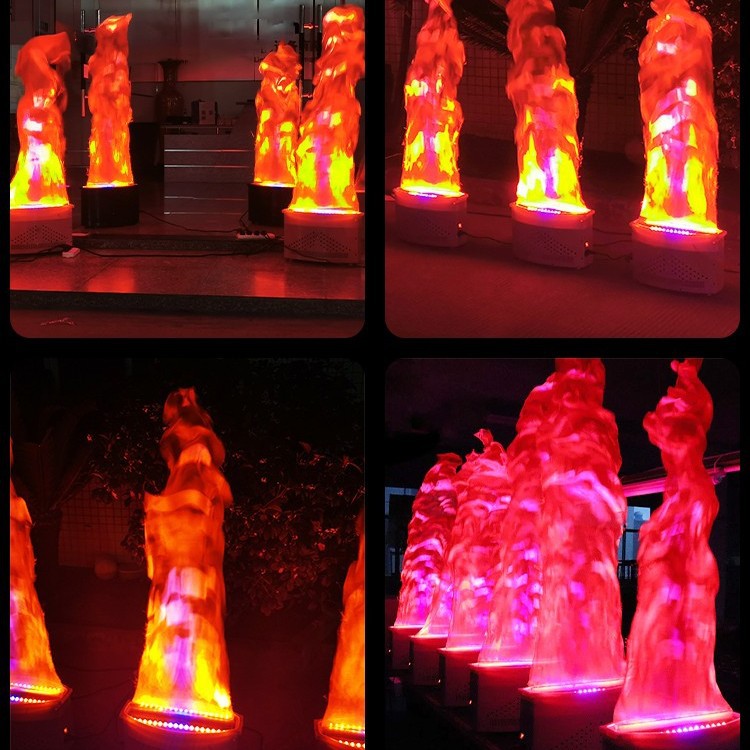 시뮬레이션 화염 램프 전자 화재 모닥불 파티 큰 화로 광장 무대 유치원 모닥불 가짜 불 소품