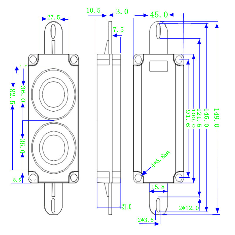 10045 Speaker Cabinet 8 Ohm 10W 5W 513 Touchscreen Advertising Machine Massage Chair LCD TV Speaker Loudspeaker