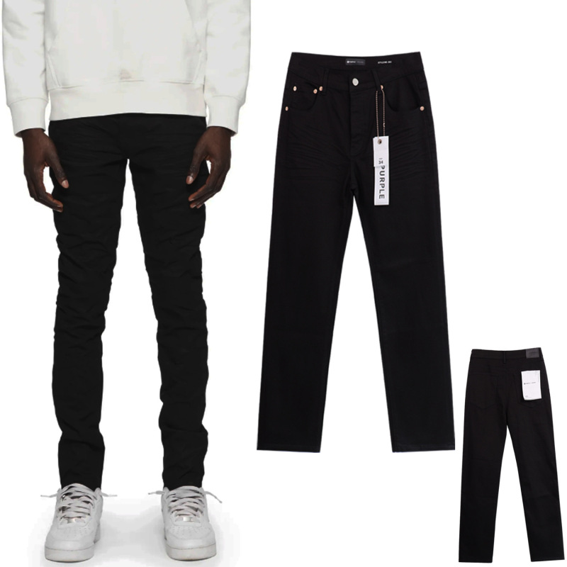 Cross-Border Purple Purple Jeans Men's Ripped Denim Men's Trendy Brand Autumn New Korean Style Trousers