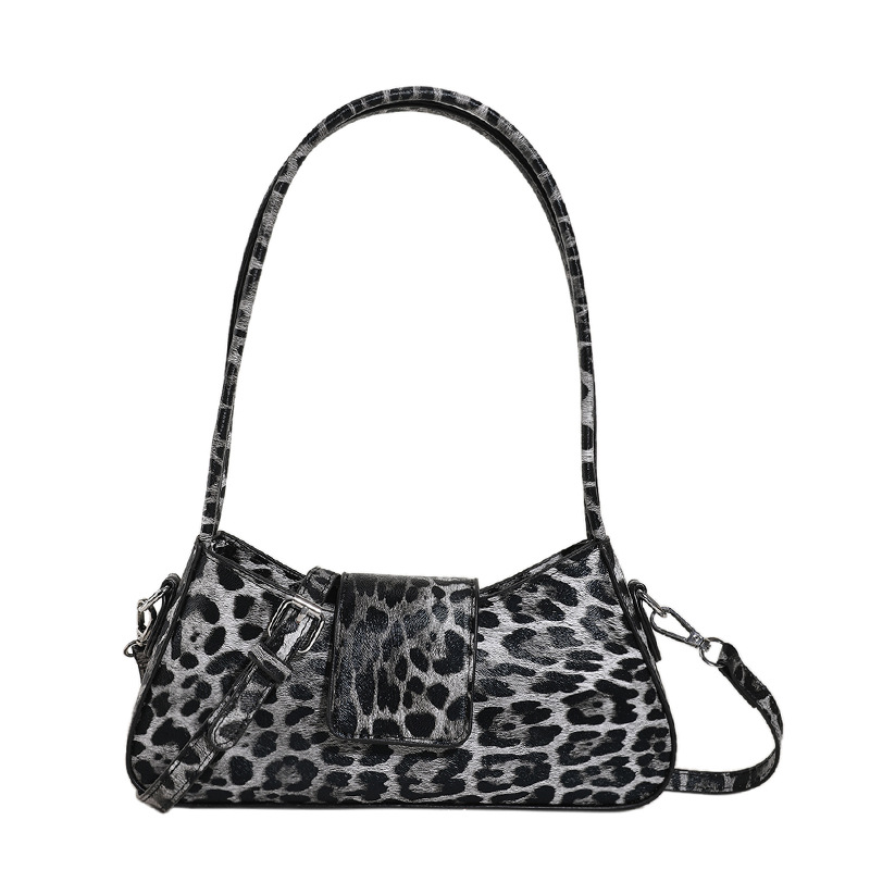 Bolso de la axila de la muchacha caliente fresca dulce 2023 nuevo bolso de las mujeres bolso de hombro de la textura de la frontera bolso de mensajero personalizado del estampado de leopardo