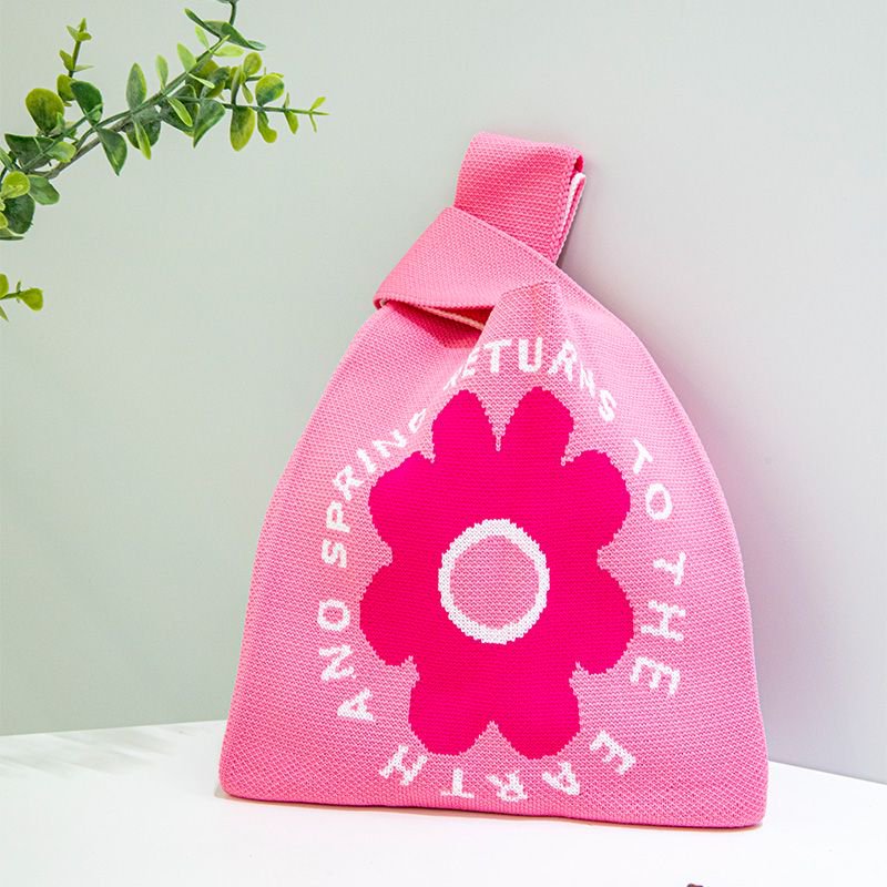 新款户外百搭针织托特包网红手办包包手机收纳包包ins女士手提包