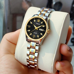 【Dropshipping】Core Mechanical Watch Steel Color Fashionable Famous Watch for Women Students Korean Version Simple Waterproof Women's Watch