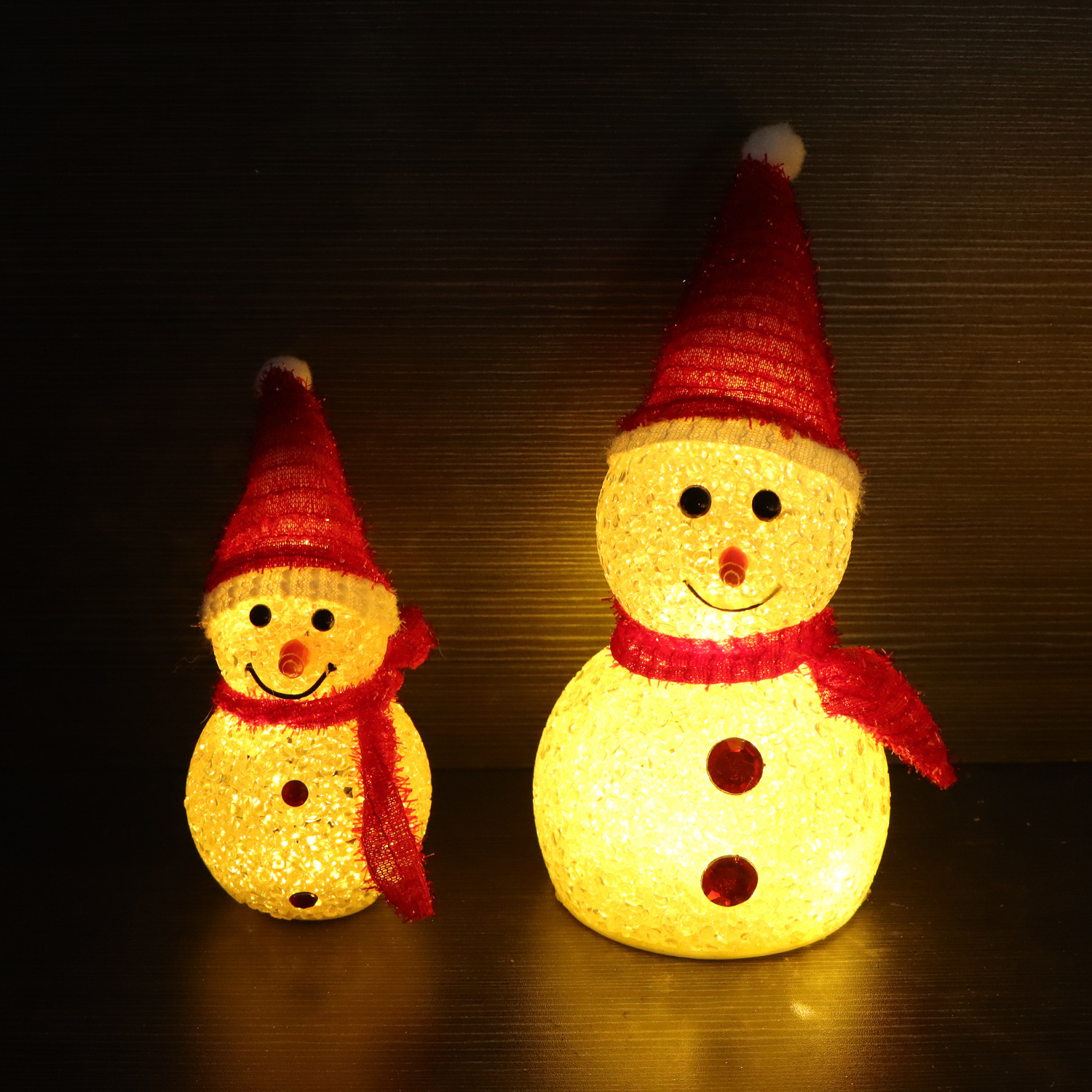 빨간 눈사람(따뜻한 백색광)