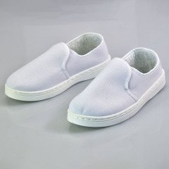 Dongguan Wholesale Summer Anti-Static Shoes PVC Four-Hole Anti-Slip Breathable Anti-Static Shoes with Cleaning Work Shoes