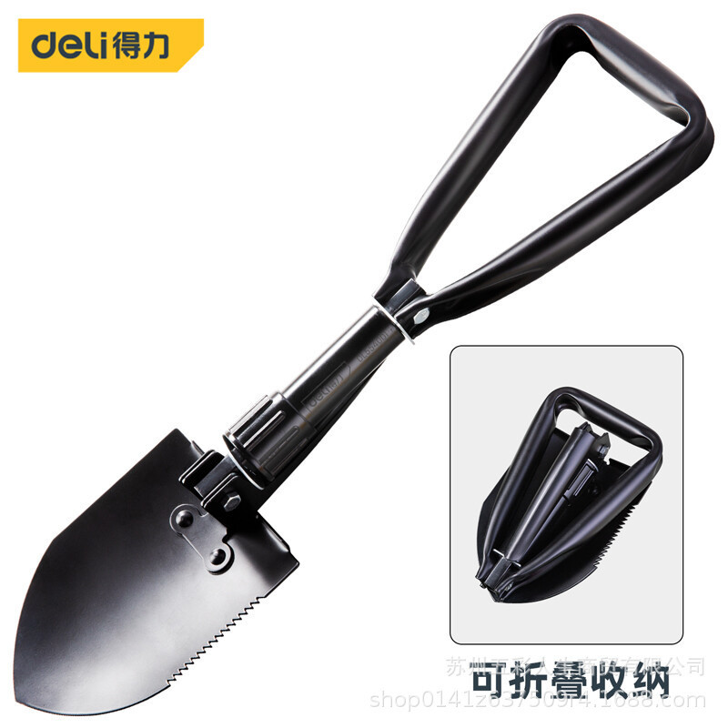 Deli tool DL554001 multi-functional emergency folding engineer shovel outdoor vehicle-mounted household tool Deli tool DL554001 multi-functional emergency folding engineer shovel outdoor vehicle-mounted household tool