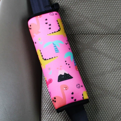 Other Automotive Safety Supplies — Anti-Stranglehold Seat Belt Shoulder - one-size-fits-all-dinosaur-powder-headrest