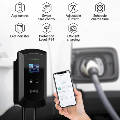 Commercial 32A22kw Charging Pile — Elektrikli avtomobil şarj stansiyaları
