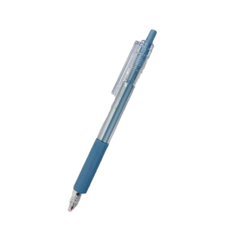 Estudiantes pequeños frescos con bolígrafo neutro de presión de color Morandi bolígrafo neutro de presión simple bolígrafo de firma negro image 6