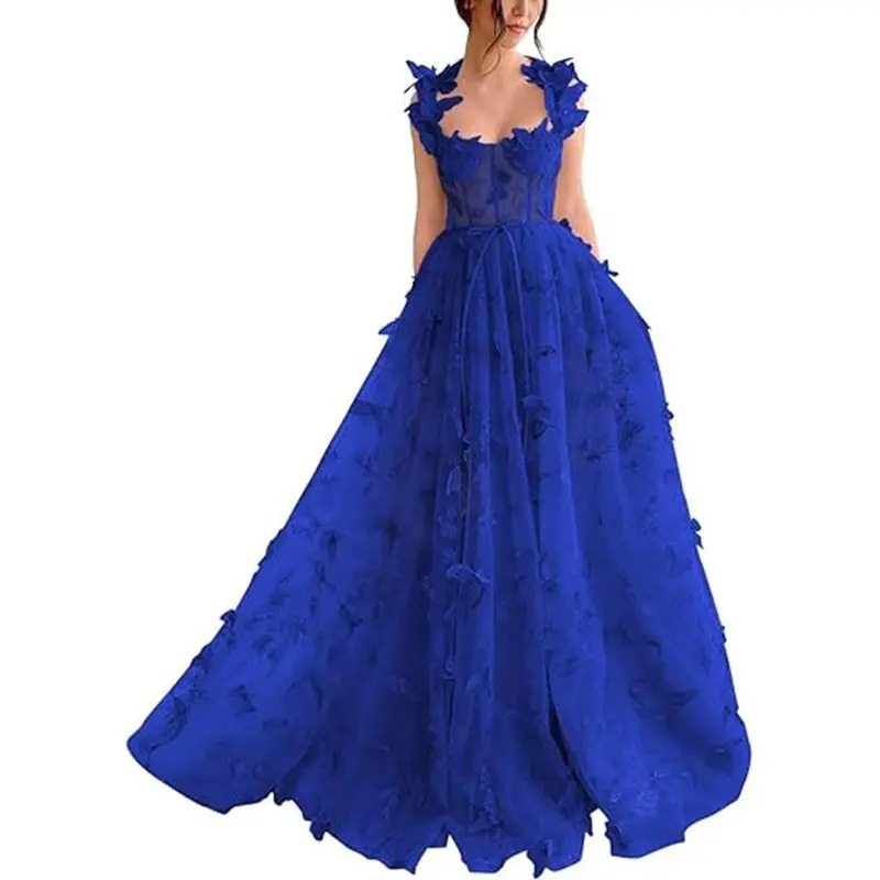 Europa y Estados Unidos vestido de fiesta mujer 2026 nuevo verde largo amazon elegante vestido de playa de encaje image 15