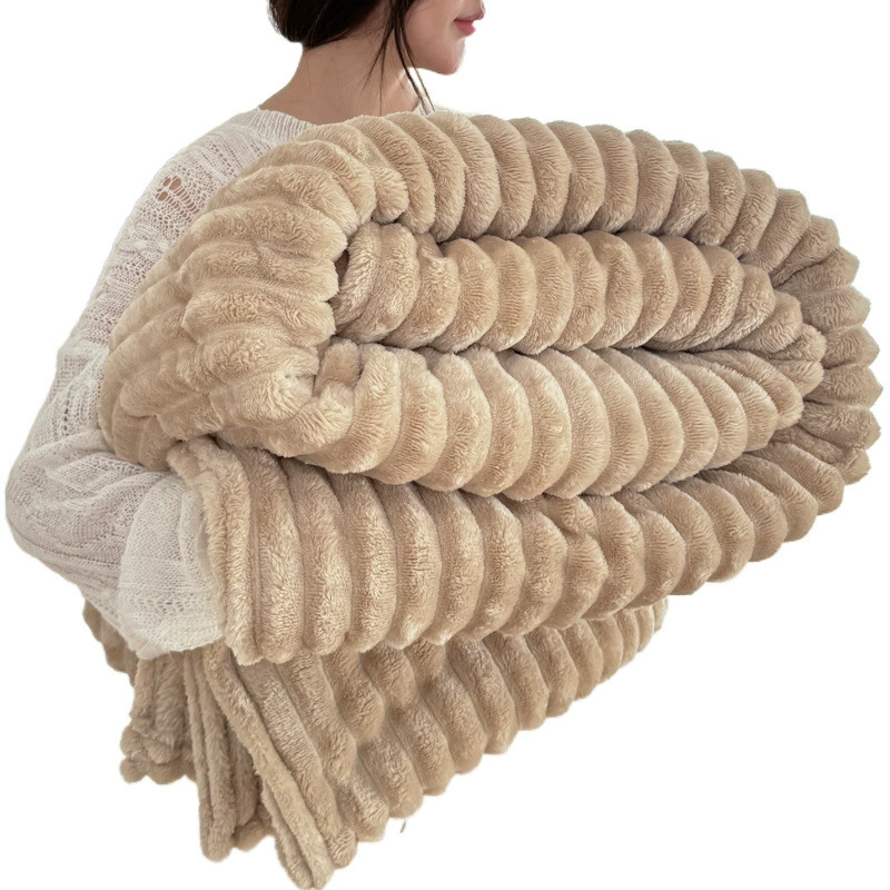 Plush duvet, flannel double-sided sofa for students for sleep, increased thickness