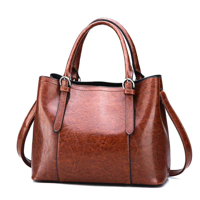 Europe and the United States fan cross-border new large-capacity Fashion Women's bag trend line patent leather bright face women's shoulder bag handbag bag