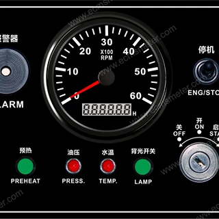 210*160 6000RPM转速表面板表带报警游轮游艇货轮房车游艇通用