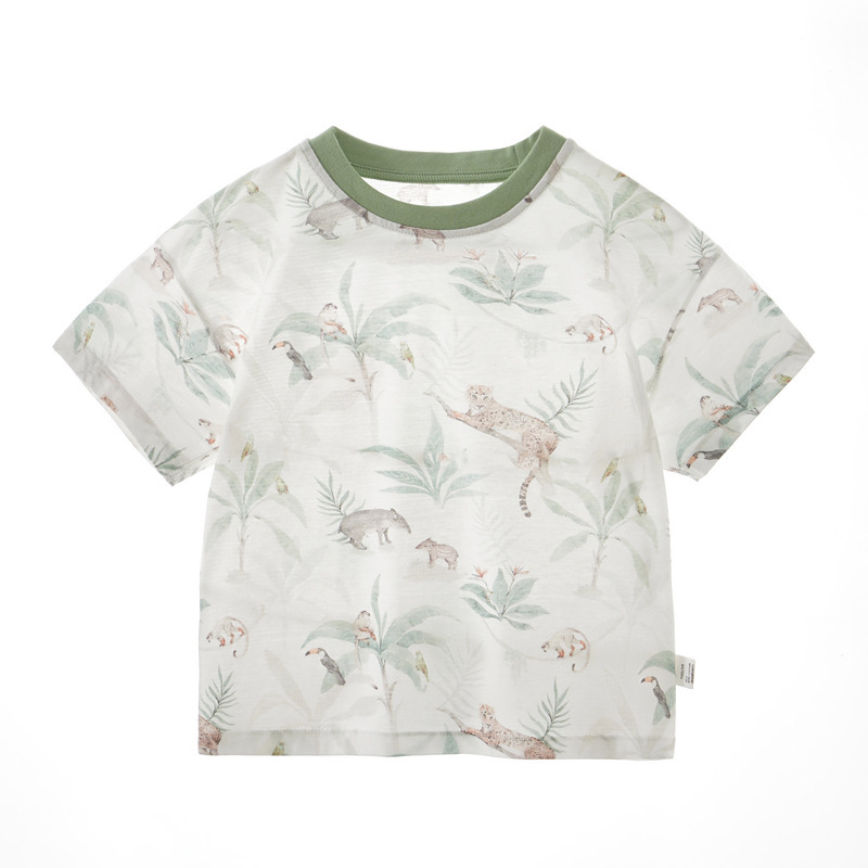 Children's Clothes, Kidsren's Clothes, Baby Bottoming Shirts, Baby Short-Sleeved T-Shirts, Girls and Boys 2025 New Kidsren's Tops, Cute