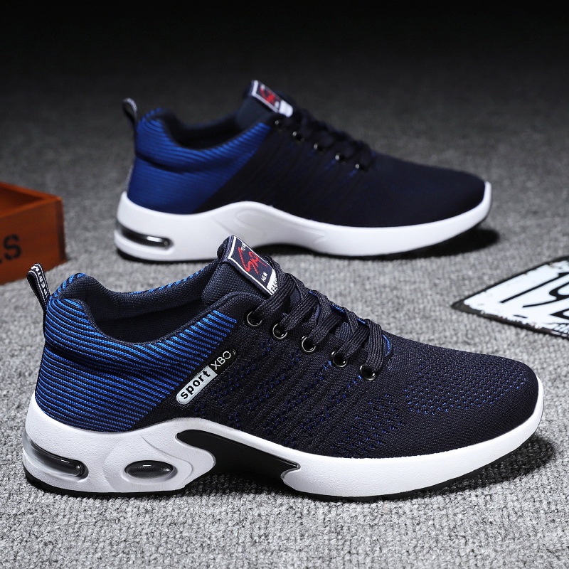 Zapatos de moda masculinos 2025 primavera nuevo tamaño transfronterizo aire cojín malla zapatos deportivos transpirables zapatos de hombre zapatillas