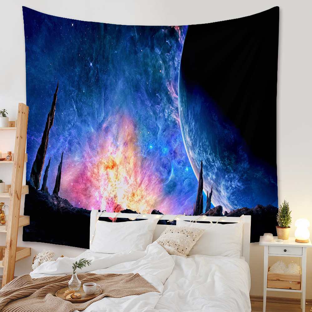 Fashion Universe Painting Wall Decoration Cloth Tapestry Wholesale Nihaojewelry display picture 168