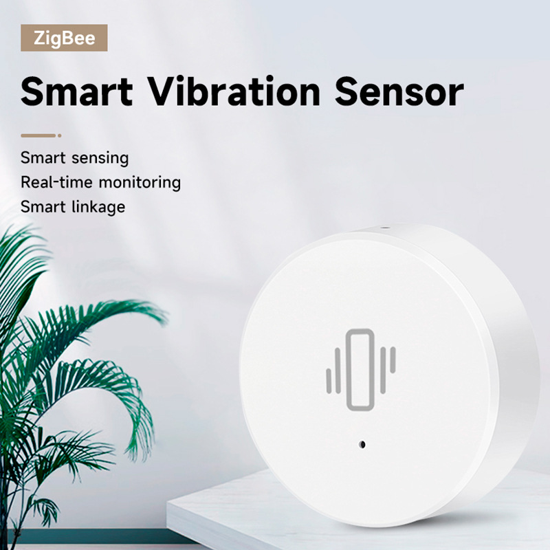 涂鸦智能震动传感器ZIGBEE震动探测器TUYA报警器感应防盗器