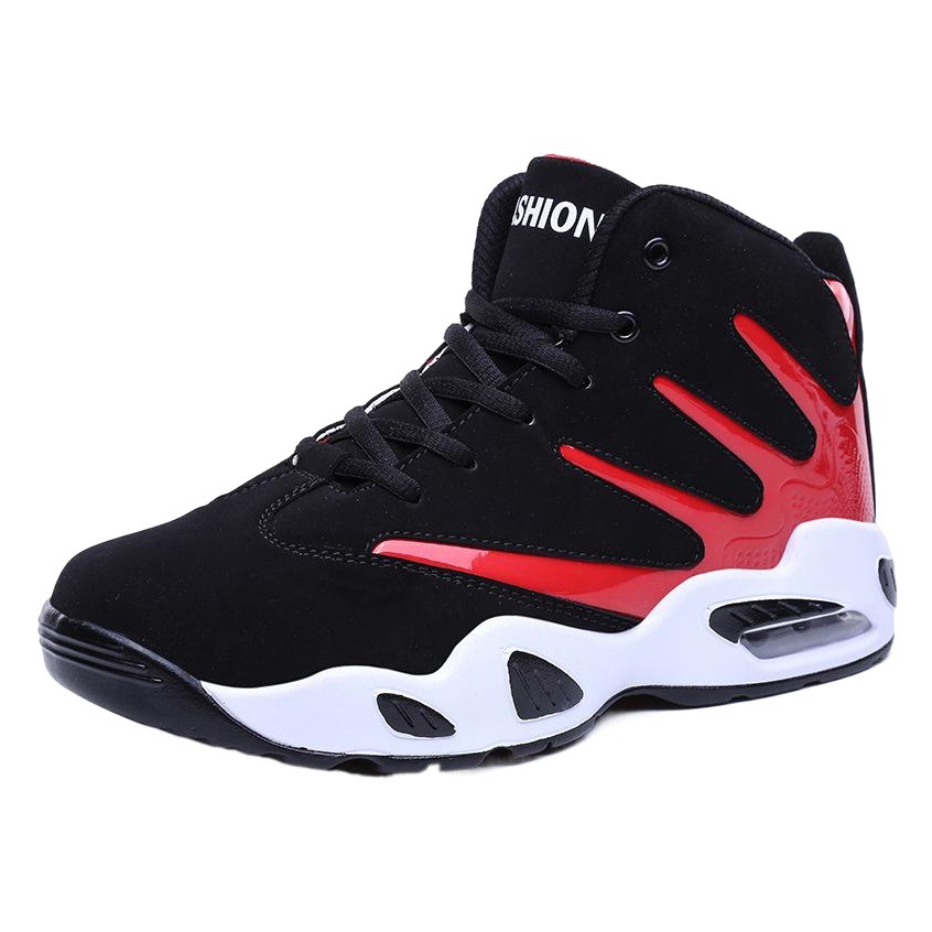 8812 zapatos de baloncesto para hombres y mujeres Primavera, Otoño e Invierno zapatos deportivos de vaca de cuero a rayas de alta calidad cojín de aire amortiguador de gran tamaño transfronterizo
