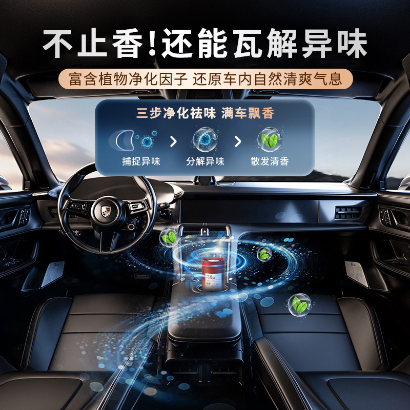 2025 新本物のタロットカーアロマセラピー固体バーム空気浄化滅菌と臭気除去カーアロマセラピー|undefined