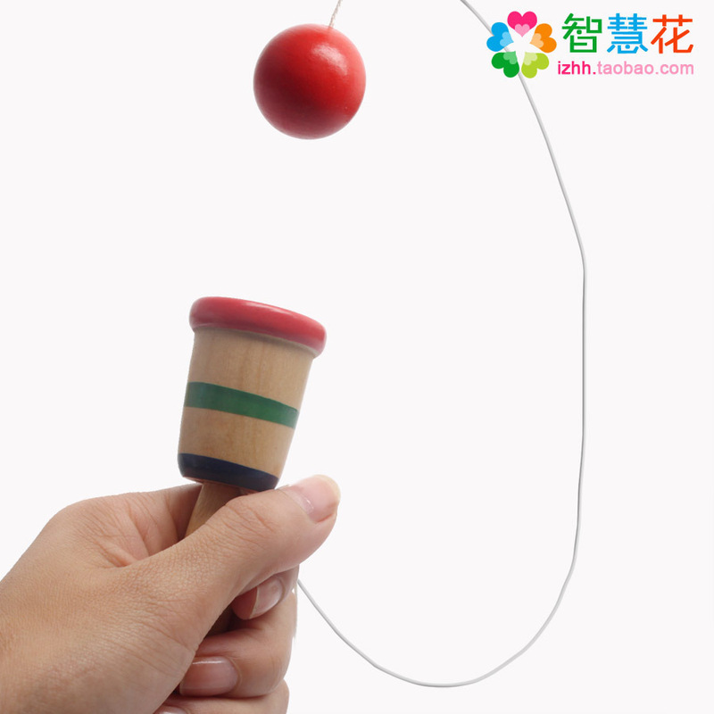 Wooden Export Japanese Skills Cup Sword Ball Hand-Eye Coordination Exercise Toy Traditional Game Competition Project Kidsren's Model