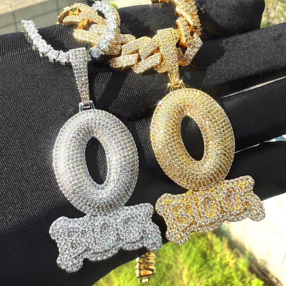 Trend pendant hip-hop стиль с цирконами и надписью, мужское модное ожерелье, аксессуар, инкрустирован Diamonds, простой и элегантный дизайн