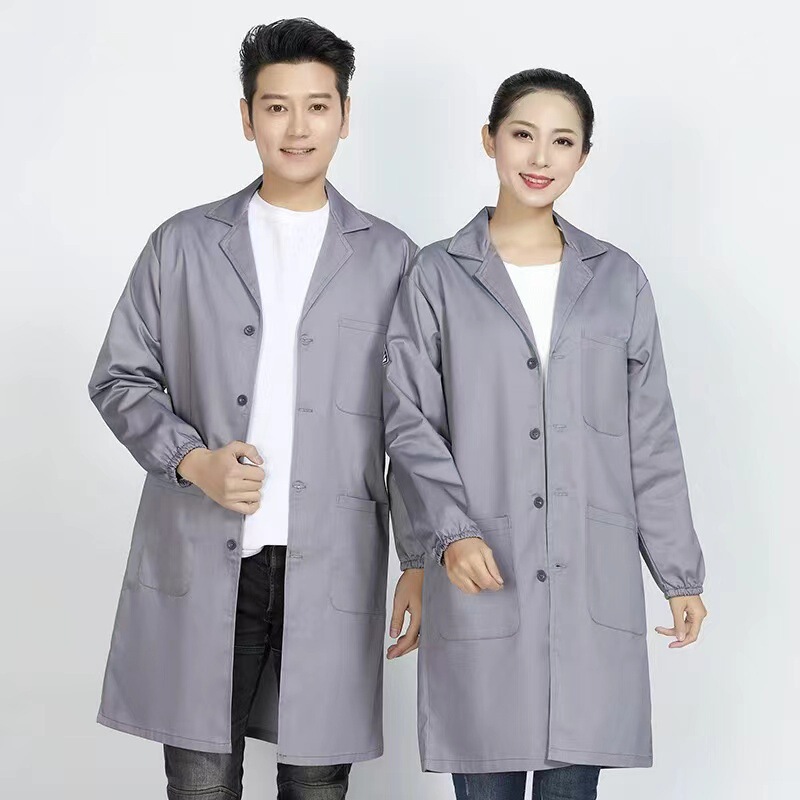 Spring, Autumn, and Winter Long Work Coats, Anti-Static and Dust-Proof Workwear, Unisex Factory Workshop Coveralls Spring, Autumn, and Winter Long Work Coats, Anti-Static and Dust-Proof Workwear, Unisex Factory Workshop Coveralls