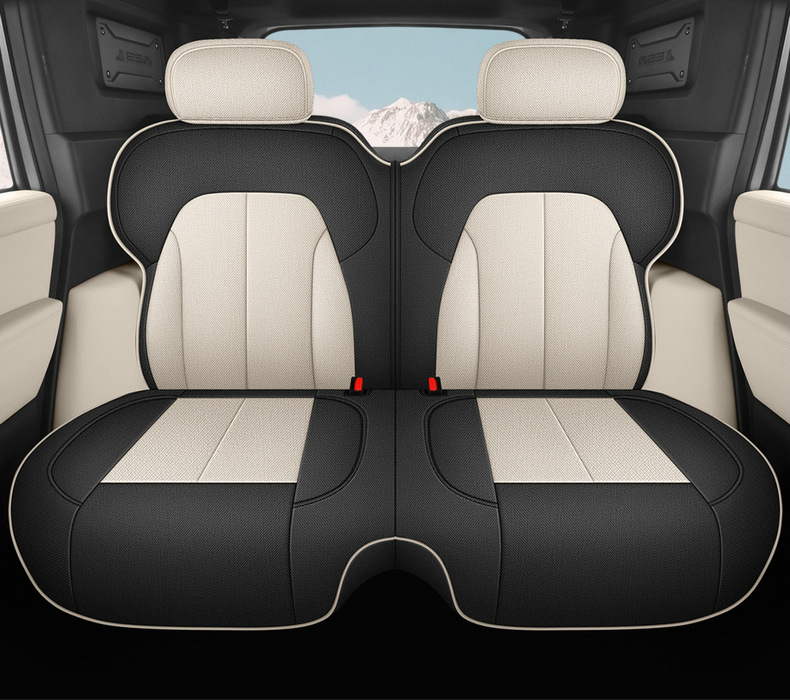 Chery Icarv23/Car Seat Cushion, Universal for All Seasons, Cotton and Linen Full Surround Seat Cover, Fabric Breathable Seat Cushion, Car Cushion