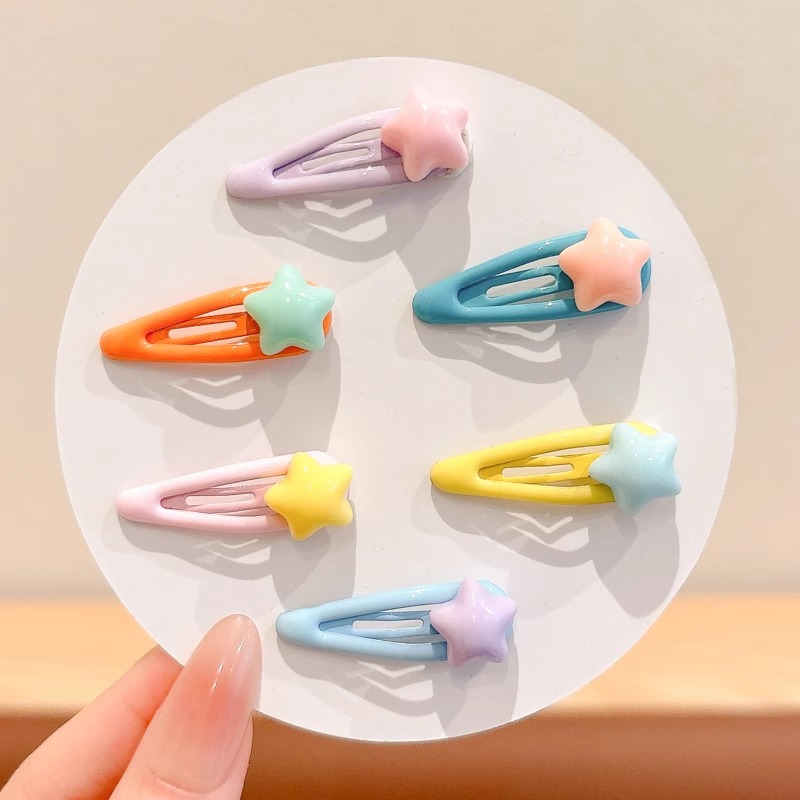 Pequeños clips de pelo de color bebé clips BB clips de color caramelo amor clips de pestaña niñas clips de pelo rotos clips de pelo bebé toque de pelo