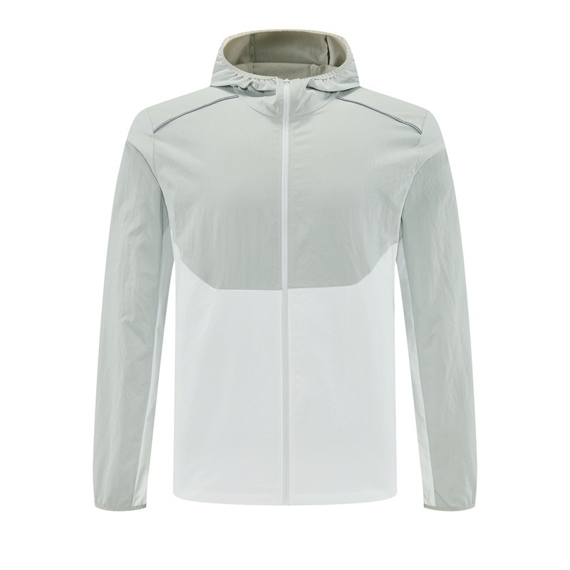 Autumn Outdoor Sports Quick-Drying Waterproof Jacket Men's 7A Antibacterial Top Lightweight Color-Blocked Loose-Fitting Running and Cycling Clothing
