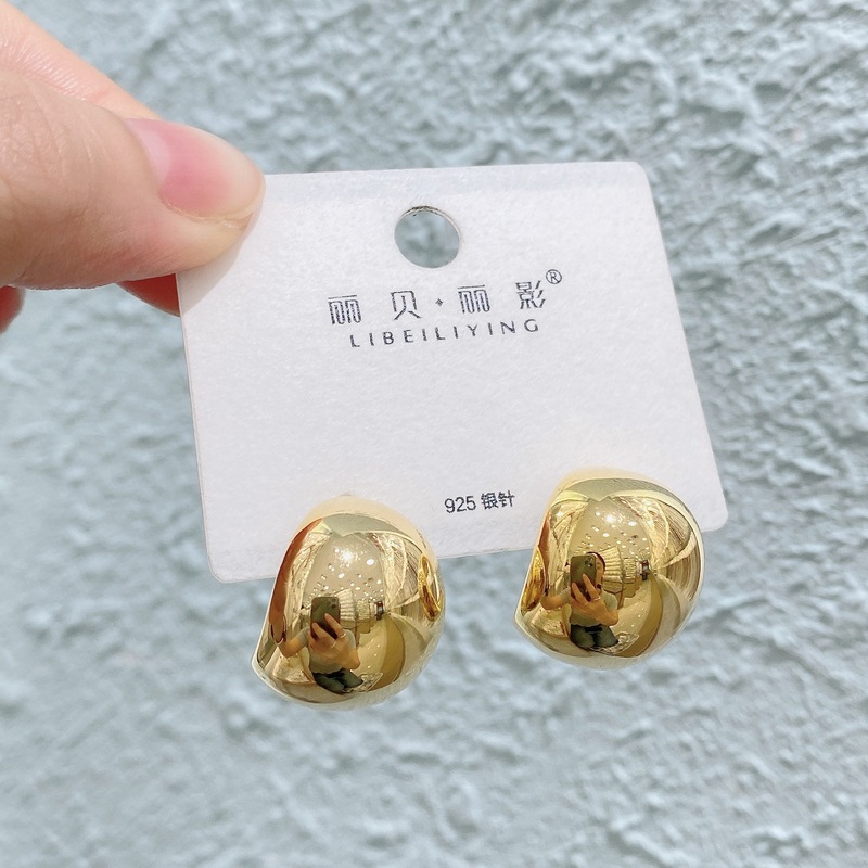 丽银/丽贝丽影复古金属耳环潮流耳饰女简约气质耳坠个性时尚潮款|undefined