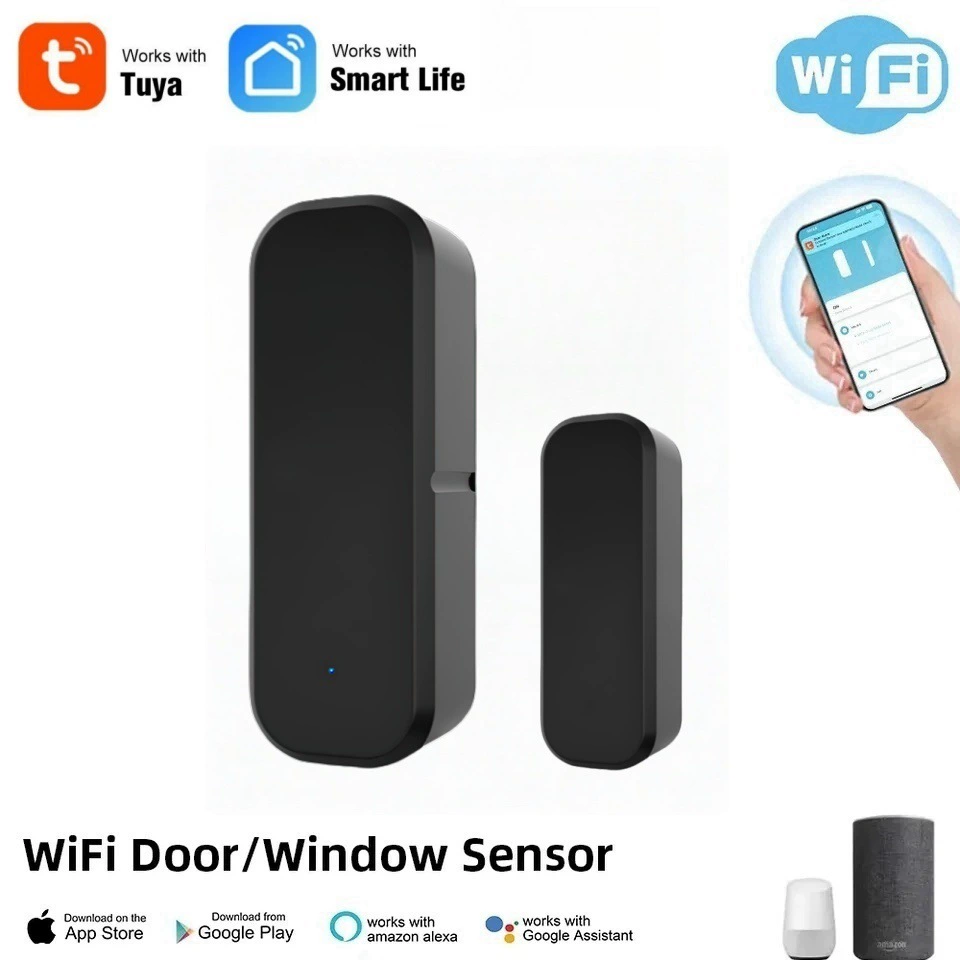 Tuya граффити wifi интеллектуальный дверной магнитный датчик детектор дома дверной магнитной сигнализации датчик смарт