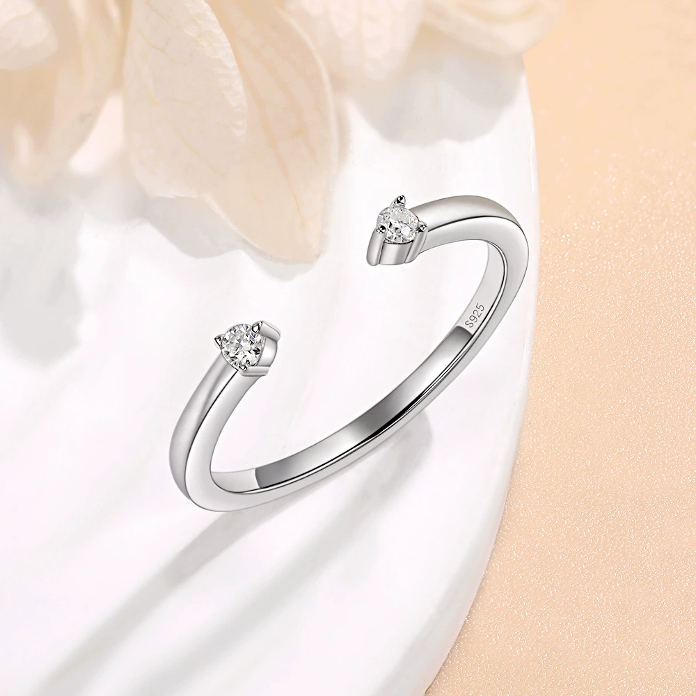 Трансграничный новый Mashi Stone Ring S925 Серебряный 18-каратный золотой обручальное кольцо