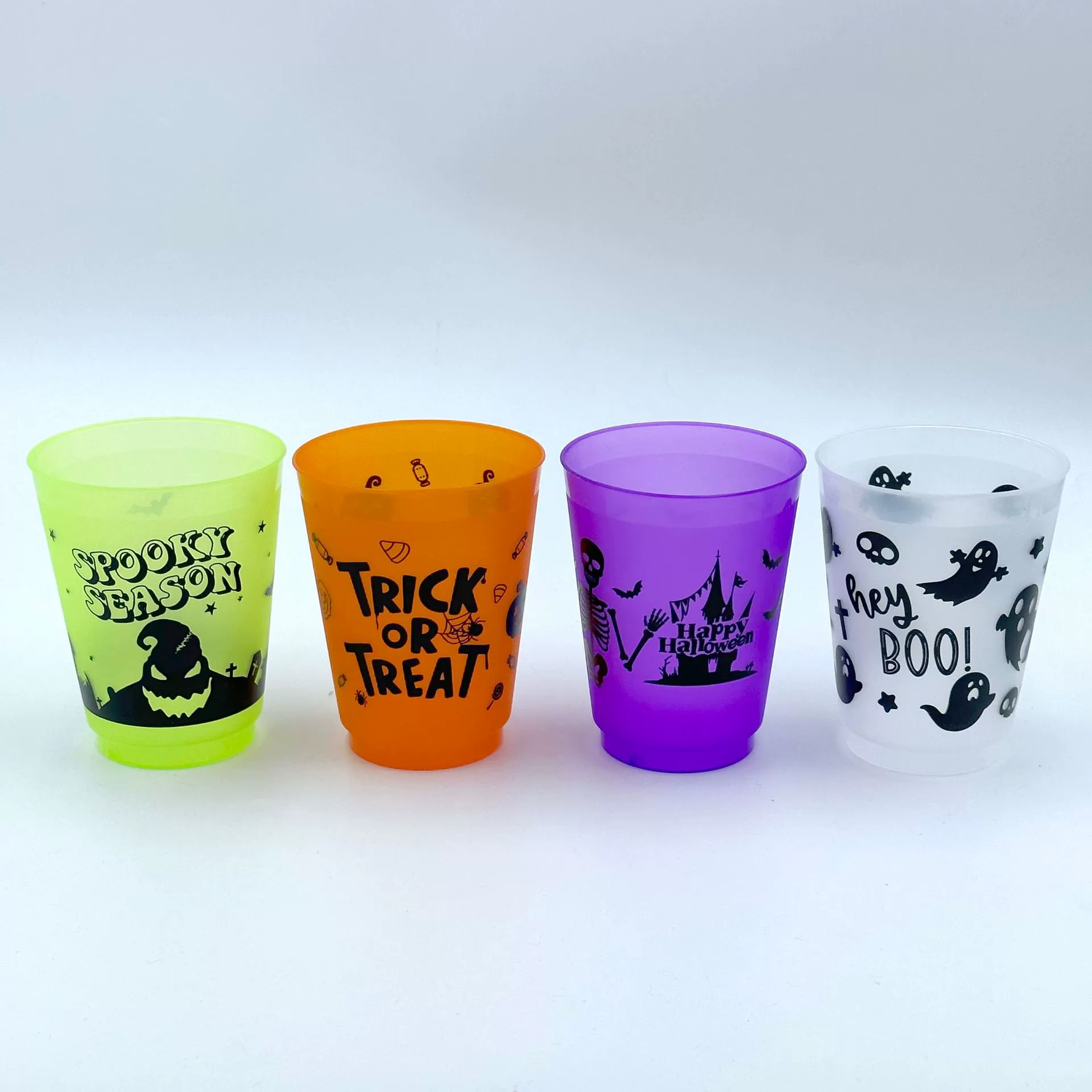 Кубок на Хэллоуин Пластиковый Кубок для вечеринок Фестиваль призраков Тематический Кубок для воды Европа и Америка Перерабатываемая Подарочная чашка Трансграничный