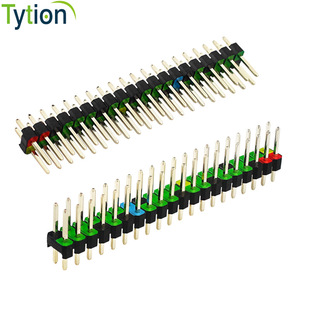 ��ݮ���_�l��GPIO��ɫ��� 2*20PIN�~�僽� �p��ֱ� 2.54MM�g��