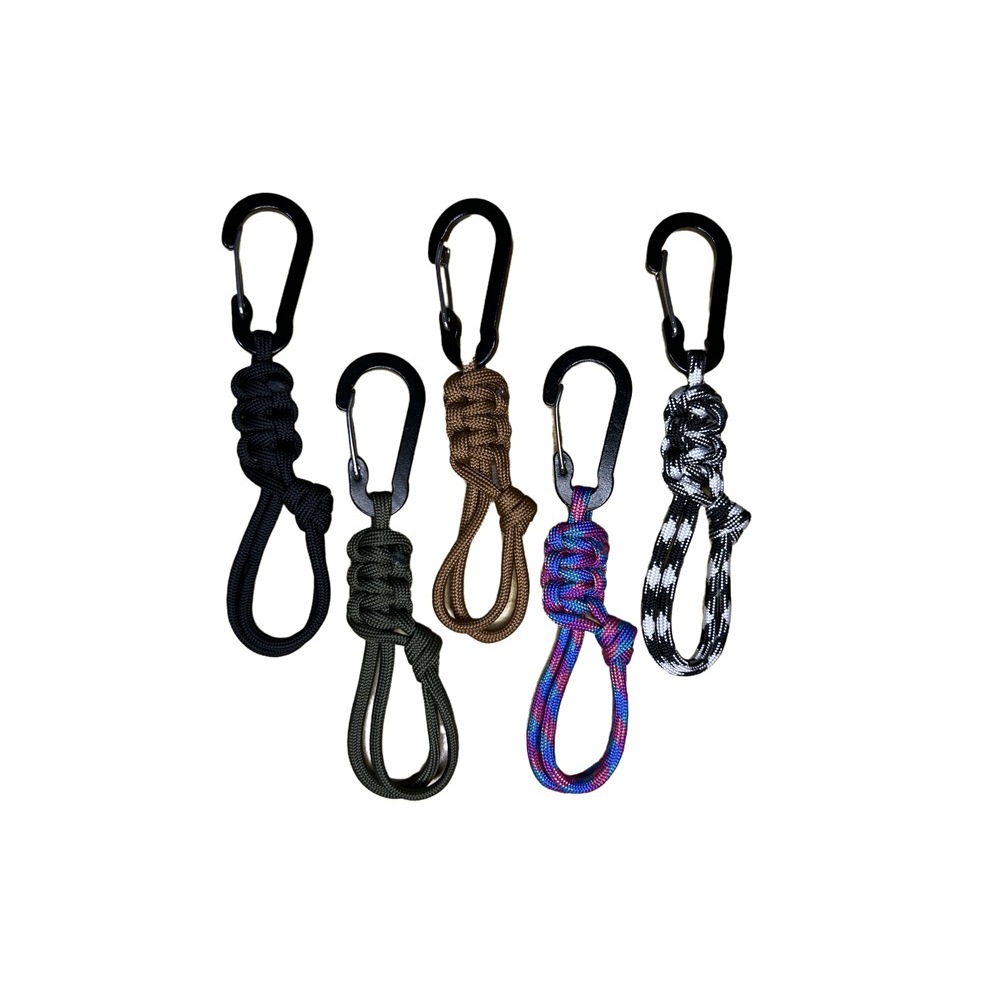 跨境新品多功能水杯扣可调节登山扣手工编织伞绳防丢手腕钥匙绳