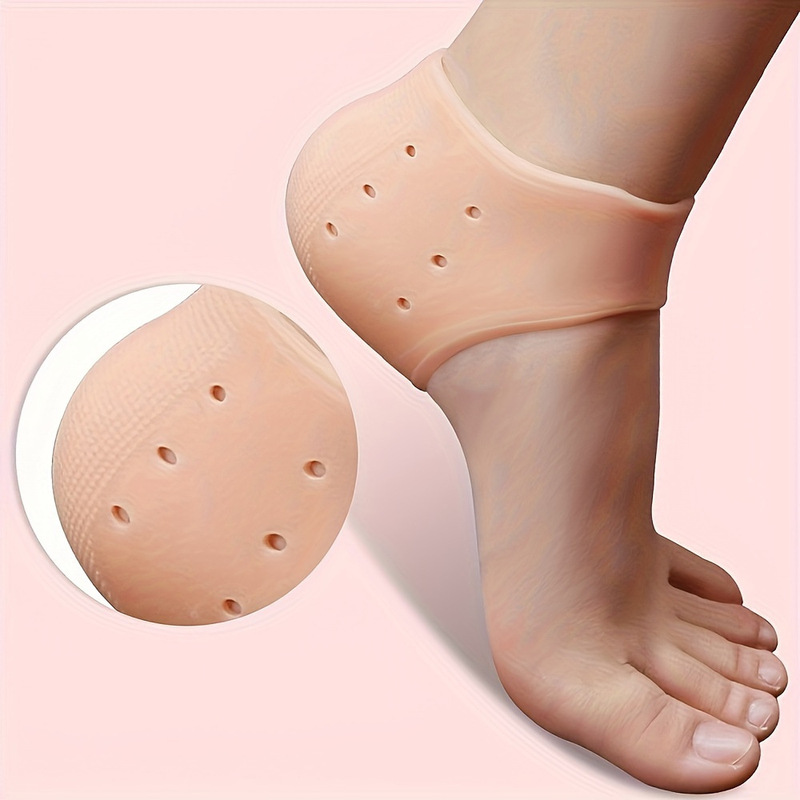 Heel Insole Soft Silicone Relieves Pain and Tired Feet after Standing for a Long Time, Heel Protector Socks for Bone Spurs