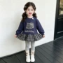 女童长袖格子春秋卫衣