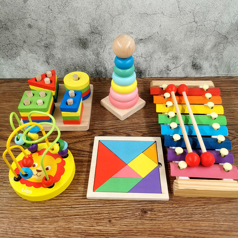 益知力赤ちゃんのおもちゃ1-2-3歳の男の子の女の子の1歳の赤ちゃんの八音は琴の音楽をたたいて朝に教えます。|undefined