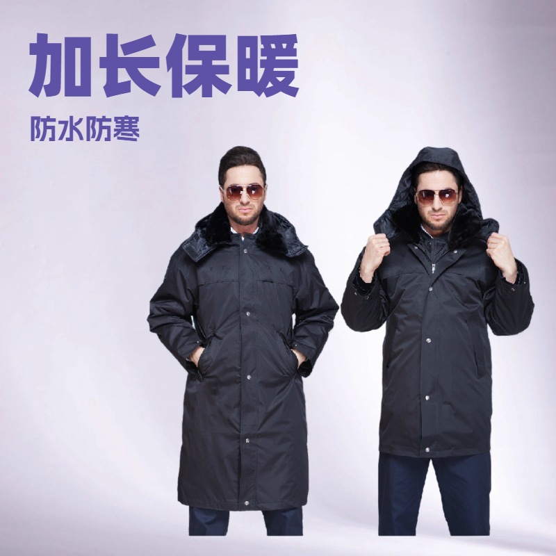 Cotton Coat in Camouflage Colors: Dark Green and Orange-Red