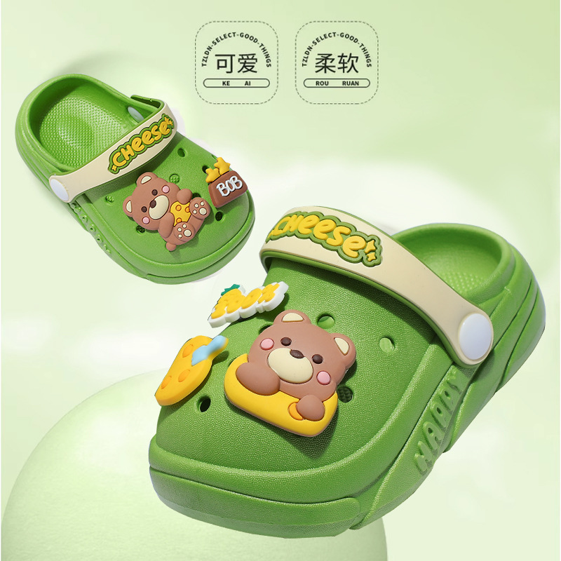 Children's hole shoes summer cartoon boys soft bottom toe shoes baby cute indoor non-slip girls' sandals wholesale Children's hole shoes summer cartoon boys soft bottom toe shoes baby cute indoor non-slip girls' sandals wholesale
