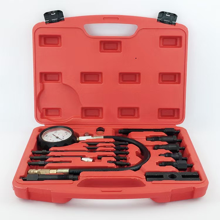 Quán Chē Xì TU-15 Diesel Cylinder Pressure Gauge Full Set (Manometr)