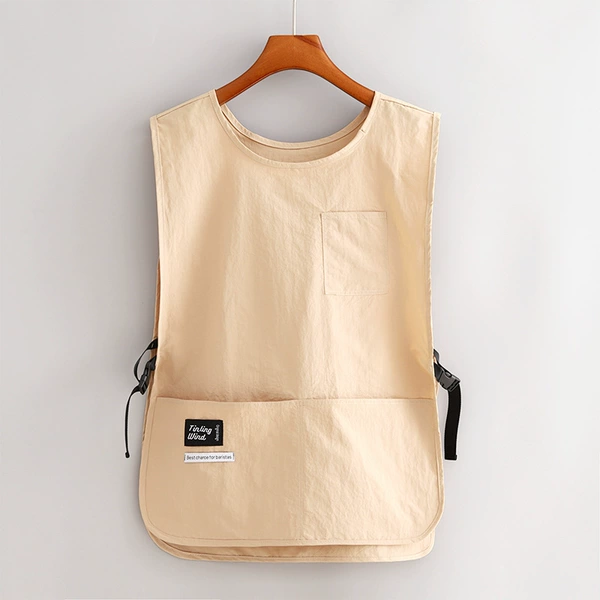 Water repellent beige vest