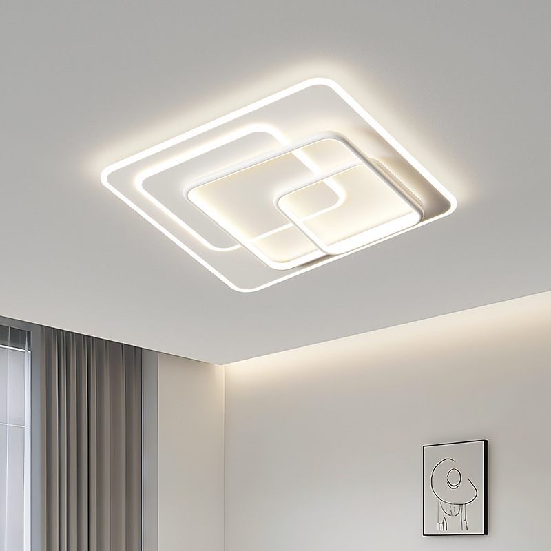 Gran vista jardín de protección de ojos de espectro completo lámpara de dormitorio simple lámpara de sala de estar moderna lámpara principal de vestíbulo 448L lámpara de casa completa