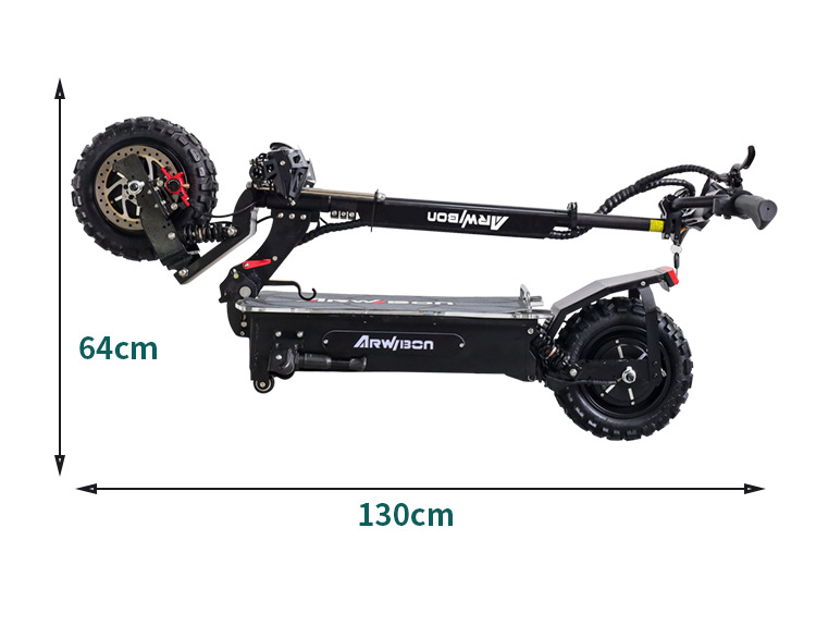 Electric Scooter with High Range, Portable and Foldable, Two-Wheeled Scooter, Lithium Battery-Powered, Performance Portable