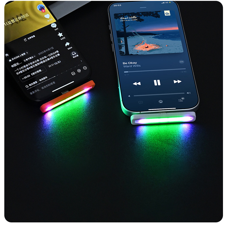 Mobile phone car typec interface ambient light LED no modification required decorative light interior car lighting car sound-activated rhythm light